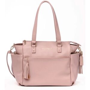 Elegant Dusty Rose Tote Bag- White Elm